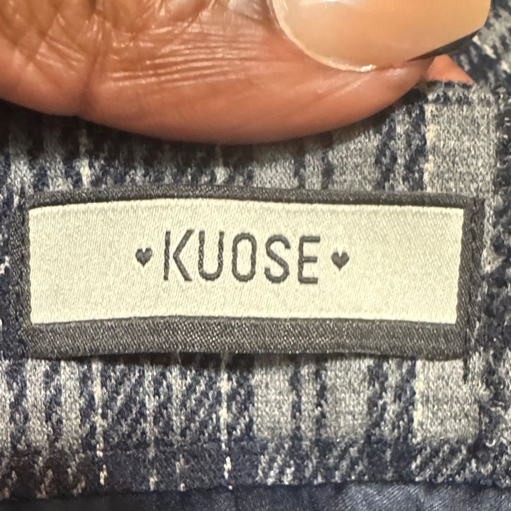 NWT Kuose Gray Plaid A-Line Mini Skirt size S Dark Academia Goth Clueless Preppy - Picture 7 of 8